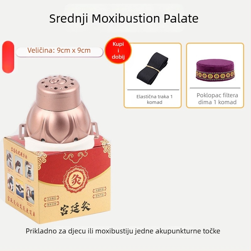 Kutija za moksibuziju s filtrom dima, prijenosna, kućni spa