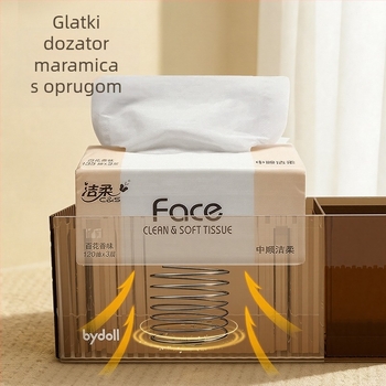 Retro kutija za maramice s uzorkom stakla za dnevni boravak – stolna kutija za maramice
