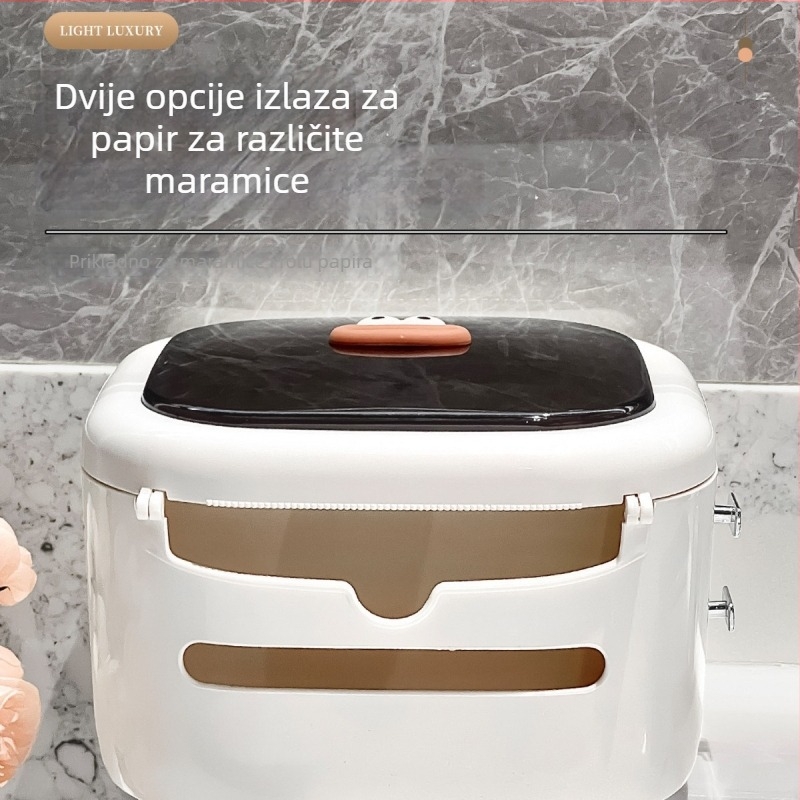 Kutija za papirnate maramice za kupaonicu, zidna, bez bušenja, vodootporna, slatka, kreativni dozator