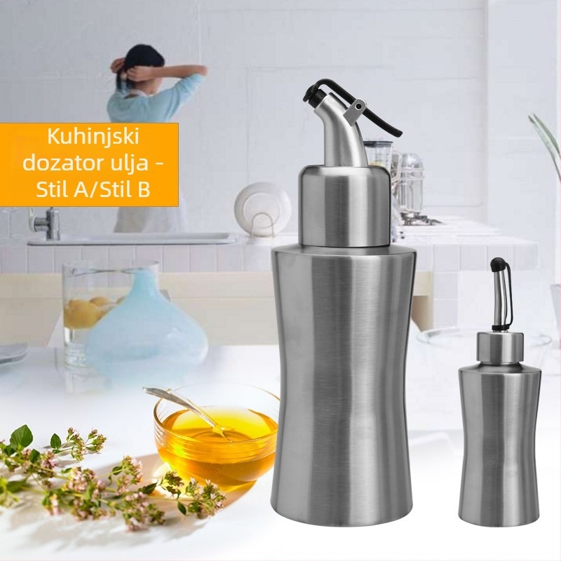 304 nehrđajući čelik tekuće začine boca, boca za ulje i sojino omaka, kuhinjski pribor, mogućnost tiskanja logotipa