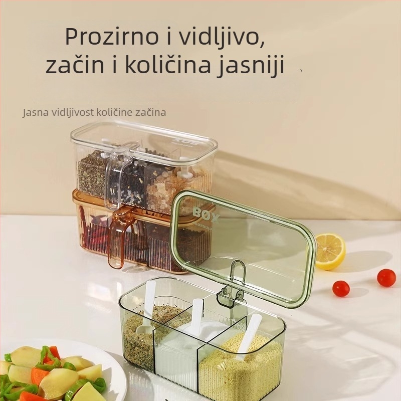 Veleprodajni set kutija za začine: sve-u-jednom za kuhinju, pohranjivanje soli, MSG-a i papra