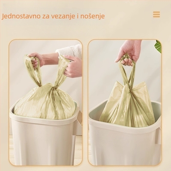 Velike vreće za smeće, debele, 15L/20L/30L, velika kapaciteta, za kućanstvo i kuhinju, s ručkama, 60×70 cm