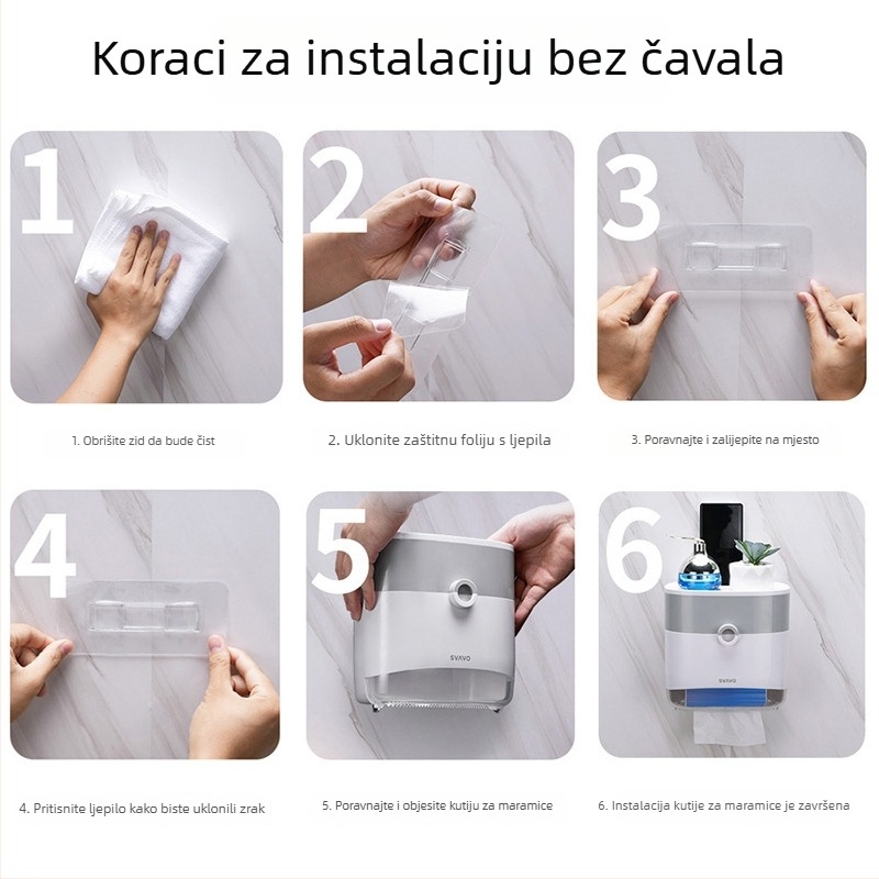 Svavo Os-0700 Kutija za maramice za dnevni boravak, moderan visokokvalitetan dizajn, višefunkcijsko skladištenje