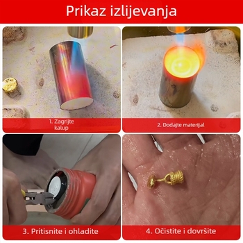 Gipsna forma za privjesak – zlatne i srebrne sretne perle, dodaci za nakit, alat za izradu nakita