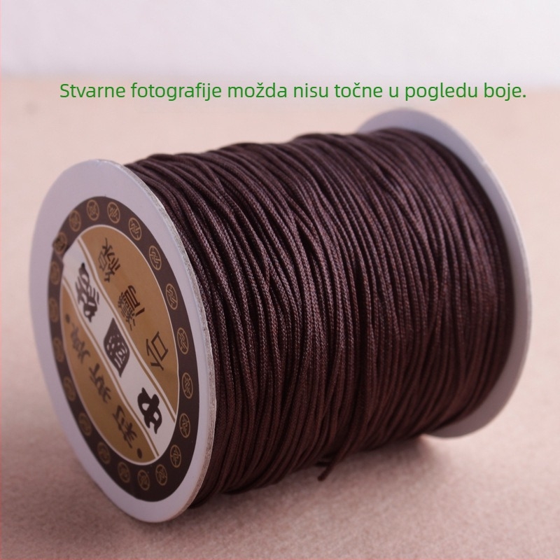 Lis marka nefrit vlakna – srednja špulja A i B vlakana, pleteni narukvica i ogrlica konac Vajra Bodhi, DIY materijal