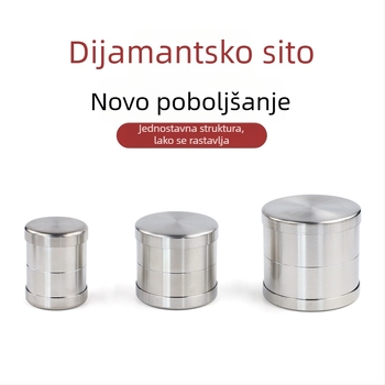 Hexinfu Nehrđajući čelik – Dijamantno sito za veličine dragog kamenja, sito za slobodne kamene, mjerni alat za ugradnju dijamanata u nakit