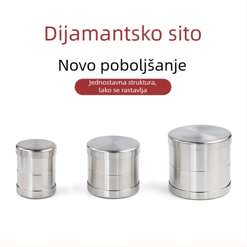 Hexinfu Nehrđajući čelik – Dijamantno sito za veličine dragog kamenja, sito za slobodne kamene, mjerni alat za ugradnju dijamanata u nakit