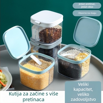 Set posuda za začine s poklopcem za kuhinju – otporne na vlagu, za sol i začine