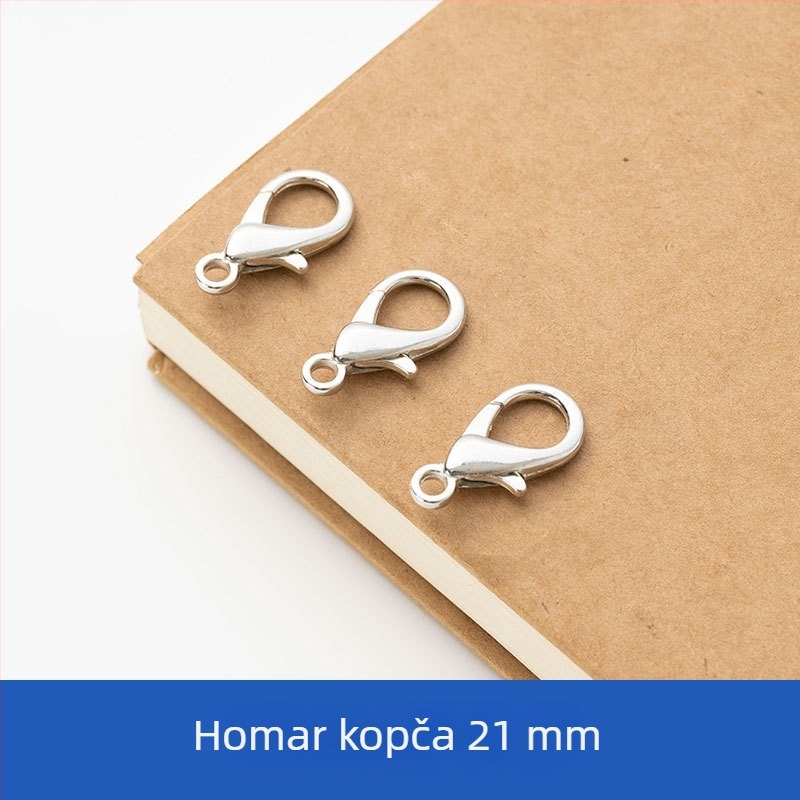 100 cinkovih legura homarskih zatvarača i spojnih dijelova za DIY nakit