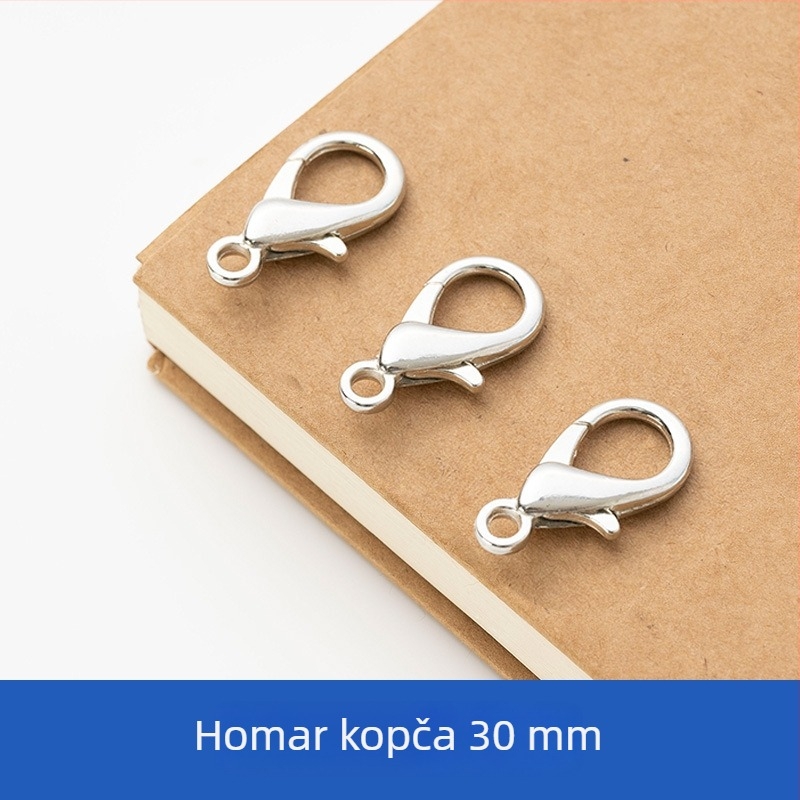 100 cinkovih legura homarskih zatvarača i spojnih dijelova za DIY nakit