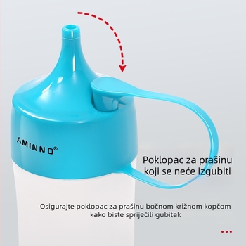 AMINNO PE plastična boca za začine s oštrim vrhom – za umake, kremu, preljev za salatu i džem – 600 ml
