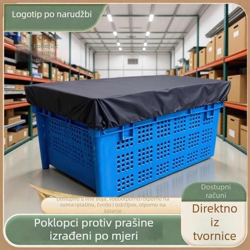 Kryt za prašinu za skladišta i opremu, ekološki pokrov za košare, transportni kućište za opremu, kućne turnover kutije, zaštita od prašine i sunca