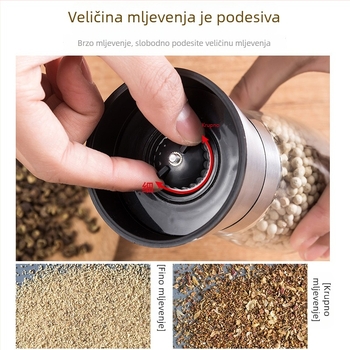 Ručni mljevač papra za crni i bijeli papar – kuhinjska posuda za začine