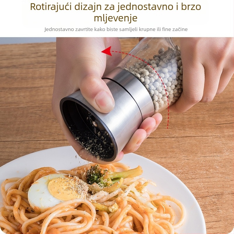 Ručni mljevač papra za crni i bijeli papar – kuhinjska posuda za začine