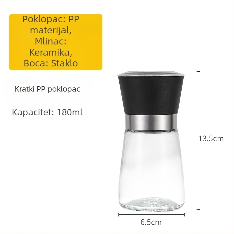 Ručni mljevač papra za crni i bijeli papar – kuhinjska posuda za začine