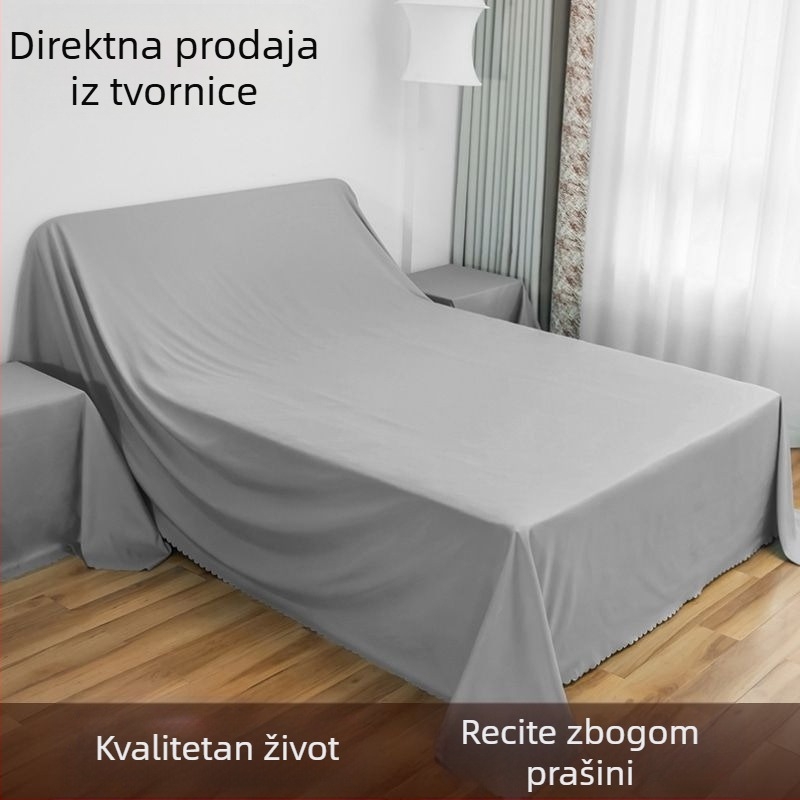 Pokrivač za prašinu namještaja: krevet, frižider i kauč