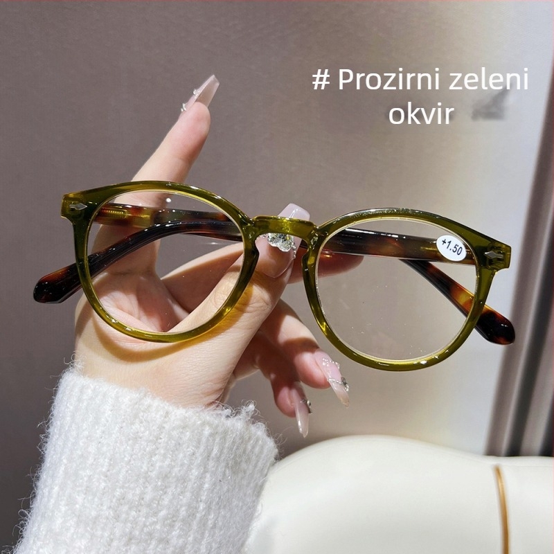 2025 nove naočale za čitanje za srednju dob i starije osobe, unisex, moderan zapadni stil, okrugli okvir, vrhunski dizajn