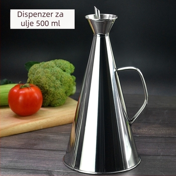 Staklena boca za ulje od nehrđajućeg čelika, kapacitet 1000 ml, kuhinjski dodatak, model T202