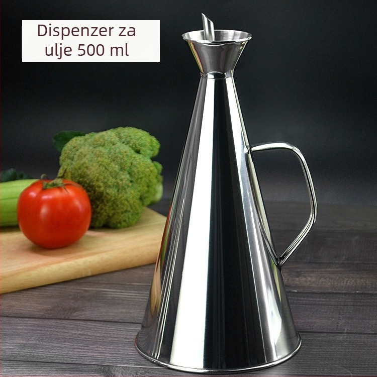 Staklena boca za ulje od nehrđajućeg čelika, kapacitet 1000 ml, kuhinjski dodatak, model T202