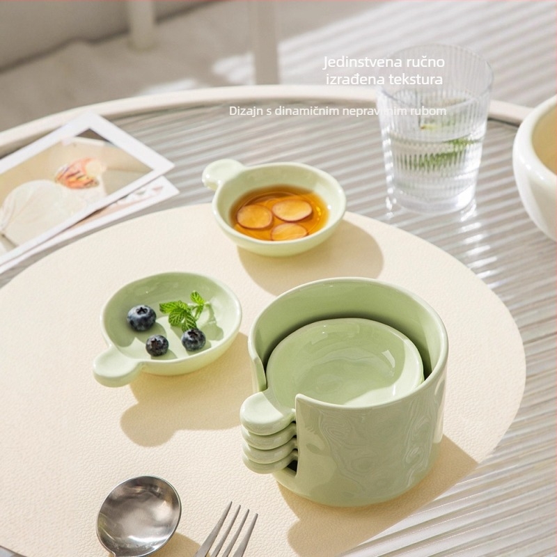 Set posuda za umake s drškom – nordijska keramika – posude za umake, ocat i sojin sos – moderan minimalistički dizajn
