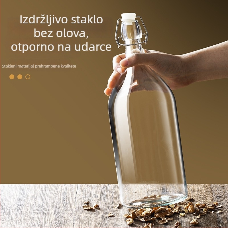 Staklena boca otporna na toplinu za sezamovo ulje, zatvorena prazna boca za prehrambeno ulje