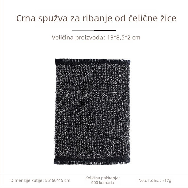 Kućna spužva za pranje posuđa za lonce i zdjele – upija vodu, pjeni, uklanja hrđu (set od 6 kom.)