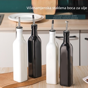 Staklena boca za ulje, 500 ml, otporna na vlagu i hermetički zatvorena, za kućnu upotrebu