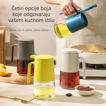 Staklena posuda za ulje u kuhinji s automatskim otvaranjem i zatvaranjem; bočice za sojin sos i ocat