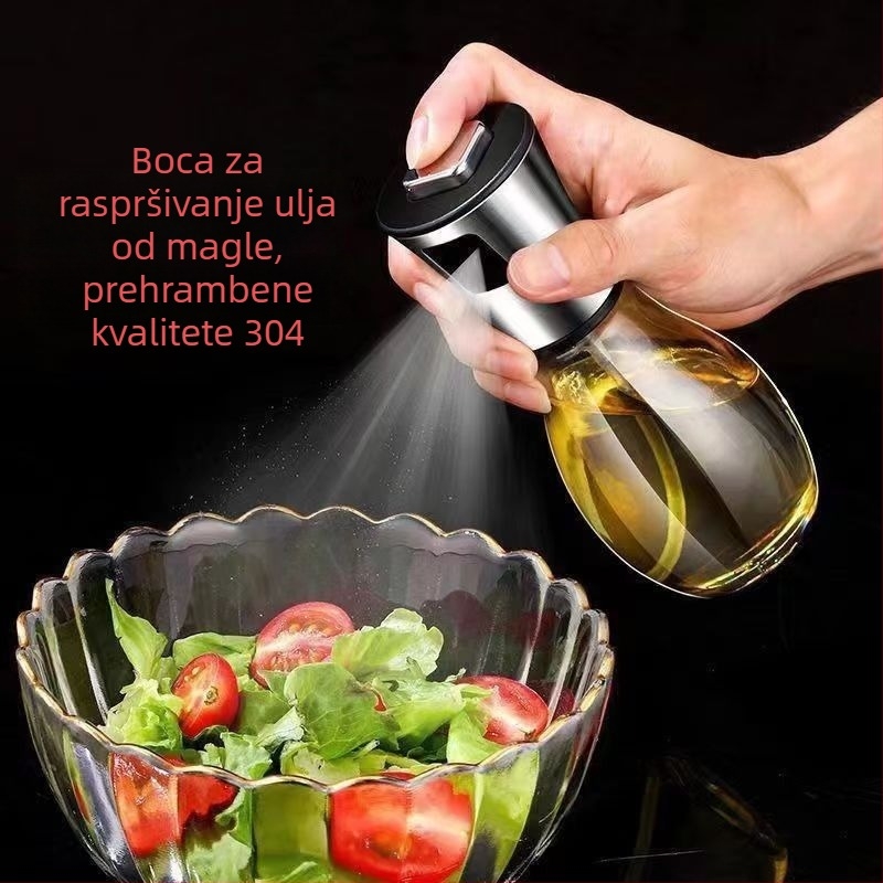 200 ml nehrđajući čelik sprej za ulje za fritezu na zrak, s prilagodljivim protokom ulja
