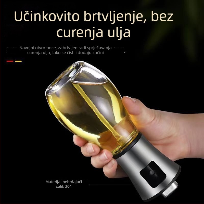 200 ml nehrđajući čelik sprej za ulje za fritezu na zrak, s prilagodljivim protokom ulja