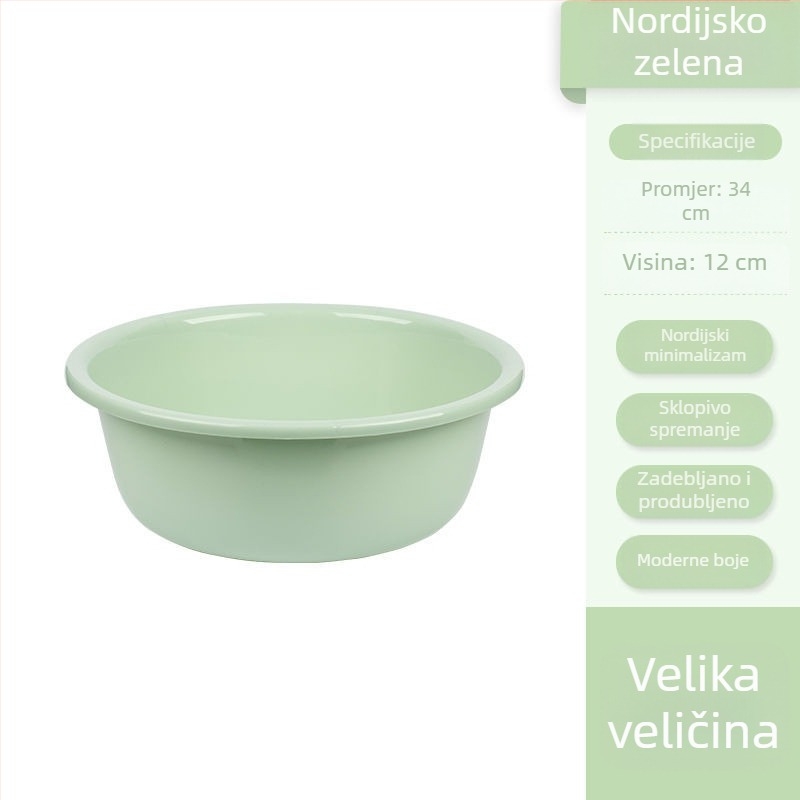 Plastična umivaonica za kućnu upotrebu, u velikim i malim veličinama, za pranje rublja, pranje nogu i pranje povrća.