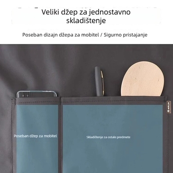 Vodootporna i masno-otporna pregača bez rukava za kućnu i kuhinjsku upotrebu, PVC, cartoon dizajn s duginim oblakima, univerzalna veličina