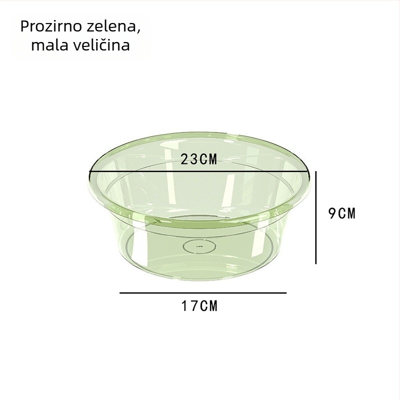 Debela prozirna plastična posuda za pranje, namijenjena studentskom domu, višenamjenska kućna posuda za pranje beba, povrća i rublja