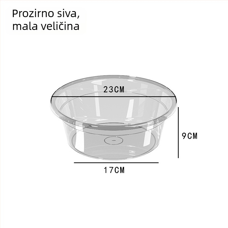 Debela prozirna plastična posuda za pranje, namijenjena studentskom domu, višenamjenska kućna posuda za pranje beba, povrća i rublja