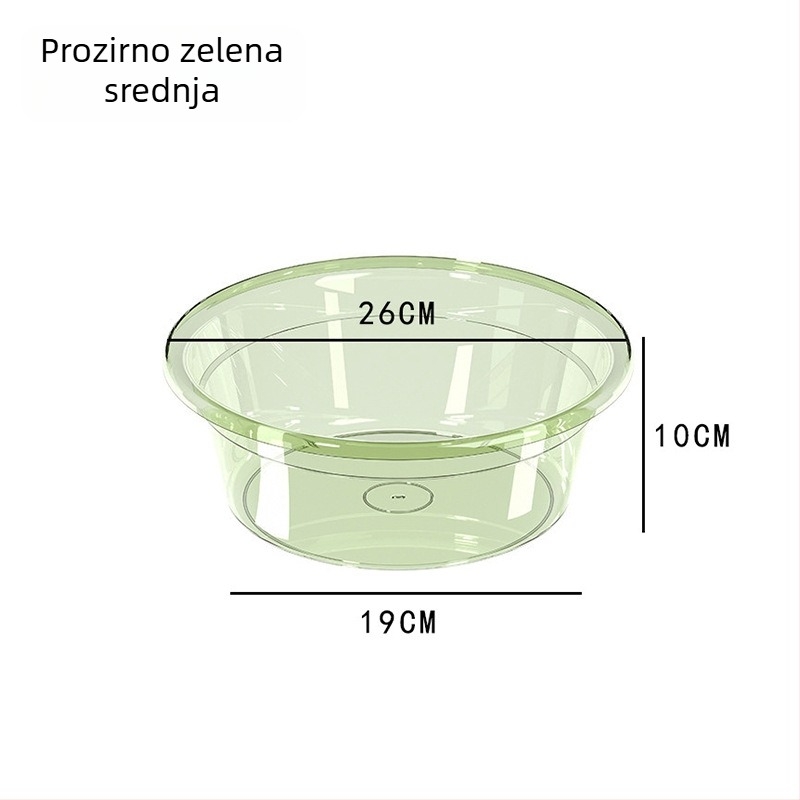 Debela prozirna plastična posuda za pranje, namijenjena studentskom domu, višenamjenska kućna posuda za pranje beba, povrća i rublja