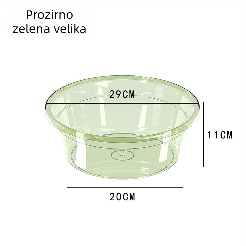 Debela prozirna plastična posuda za pranje, namijenjena studentskom domu, višenamjenska kućna posuda za pranje beba, povrća i rublja