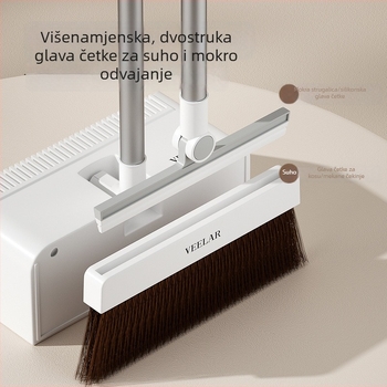 VEELAR Set metle i lopatice za prašinu — sklopivi kućni alat za čišćenje