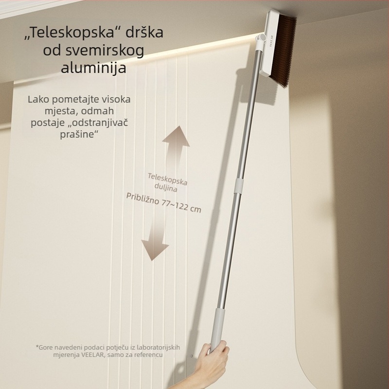 VEELAR Set metle i lopatice za prašinu — sklopivi kućni alat za čišćenje