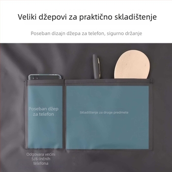 Vodootporna i otporna na masnoće, bez rukava kuhinjska pregača za muškarce i žene, jednobojna, s velikim džepom, jednostavan moderan dizajn.