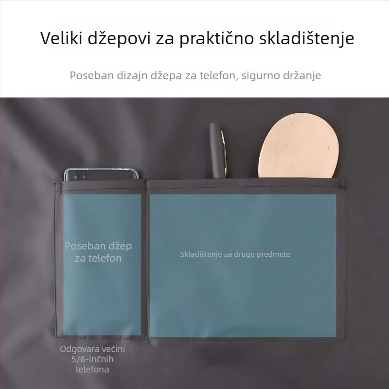 Vodootporna i otporna na masnoće, bez rukava kuhinjska pregača za muškarce i žene, jednobojna, s velikim džepom, jednostavan moderan dizajn.