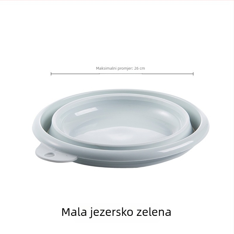 Rasklopiva umivaonica za lice i stopala, prijenosna plastična posuda za kućnu upotrebu, kompaktnog putnog formata
