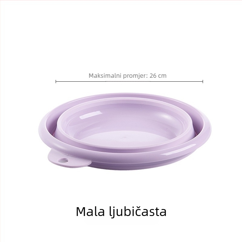 Rasklopiva umivaonica za lice i stopala, prijenosna plastična posuda za kućnu upotrebu, kompaktnog putnog formata
