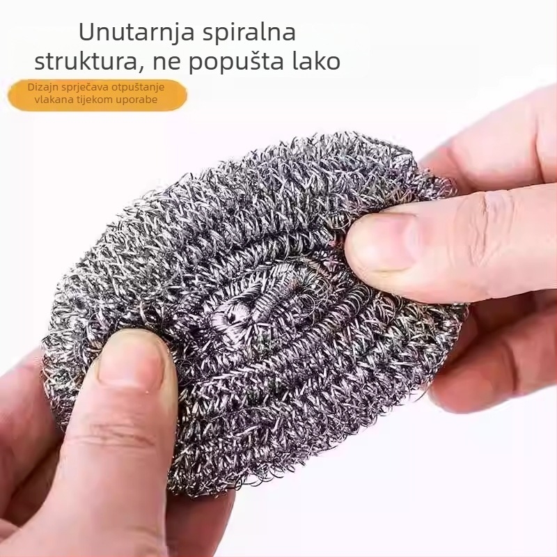 Nerđajući čelična kugla za kuhinju, četka za čišćenje posuđa