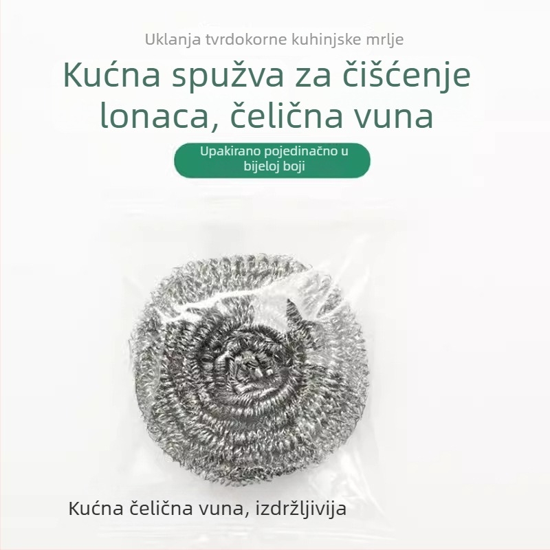 Nerđajući čelična kugla za kuhinju, četka za čišćenje posuđa