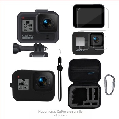 GoPro Hero8 Black set dodataka: podvodno kućište, filtri, torbica za pohranu, kaljeno staklo za zaštitu zaslona