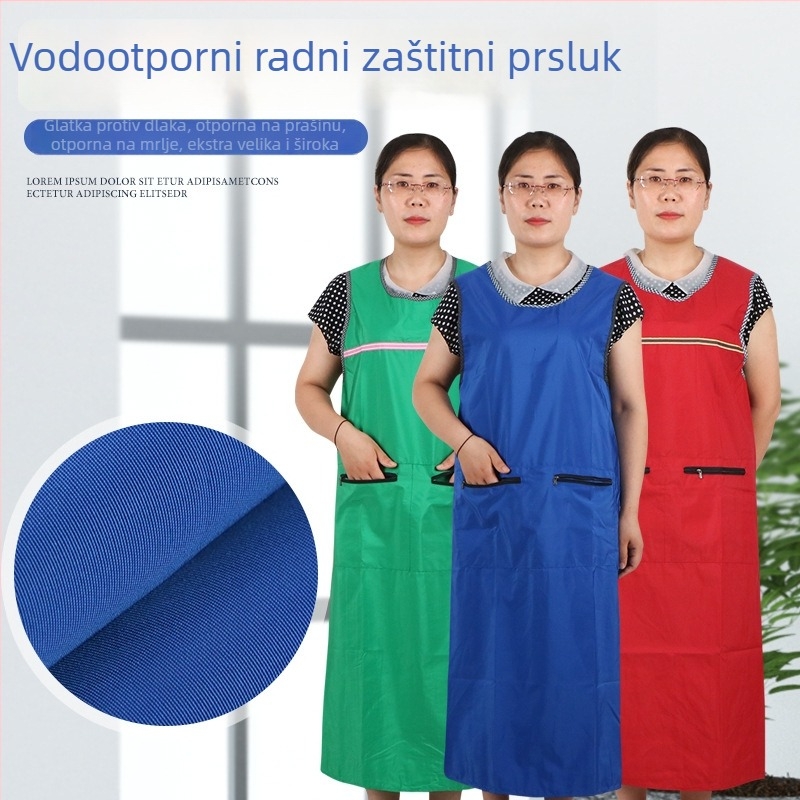 Unisex kuhinjski prsluk-vest za kuhinju kod kuće, protiv prljavštine, prozračan, vodootporan, višebojan zaštitni radni odjev