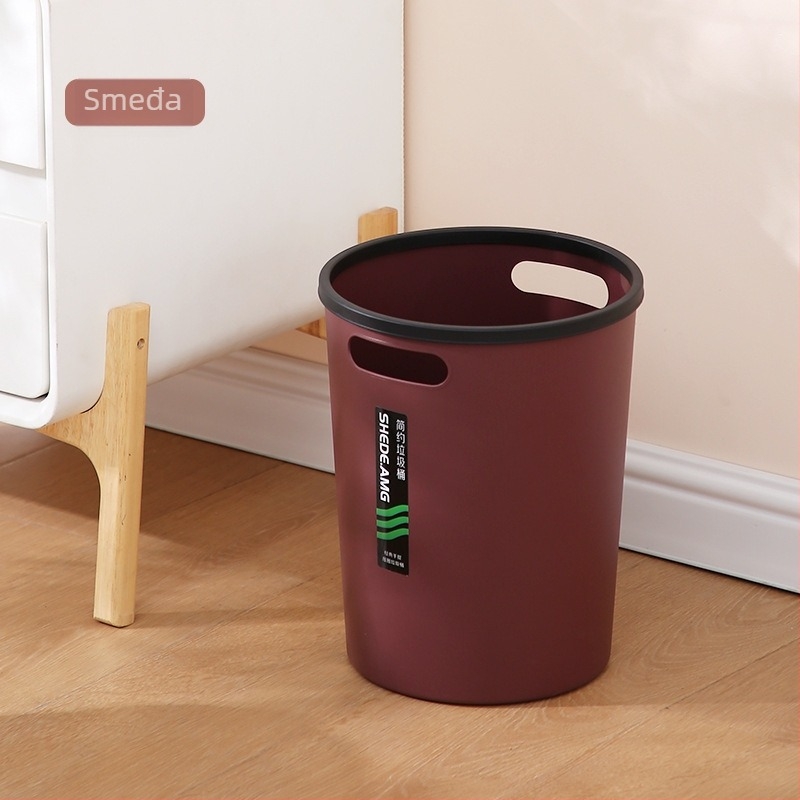 Cilindrični plastični kanta za smeće s držačem, bez poklopca, 10 L, za dom i ured