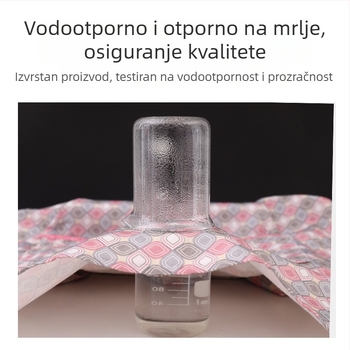 Fartuk za kuhinju s dugim rukavima, korejski stil mode, cvjetni uzorak