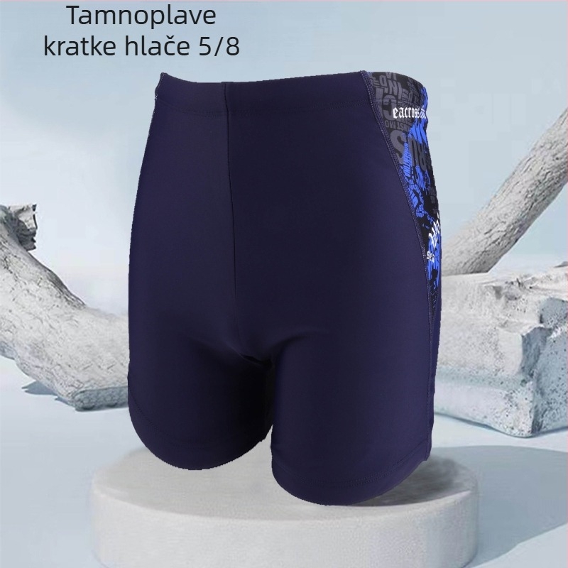 Novo muško kupaće šorce boxer-stila, natjecateljski, prilagodljiv, velike veličine, brzo se suše
