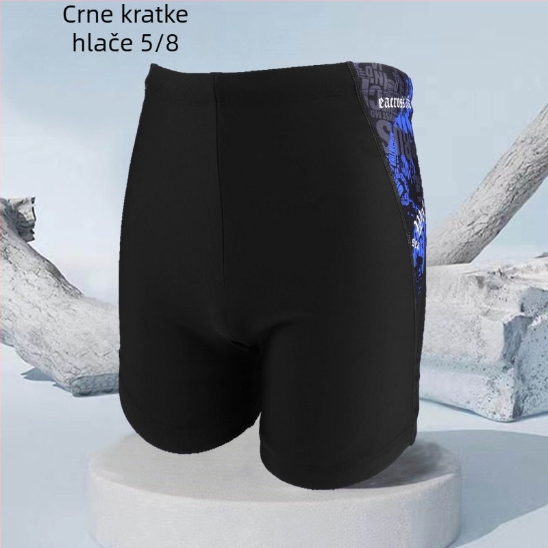 Novo muško kupaće šorce boxer-stila, natjecateljski, prilagodljiv, velike veličine, brzo se suše